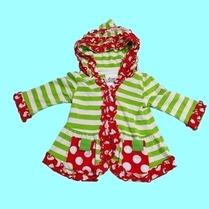 Baby striped boutique hoodie